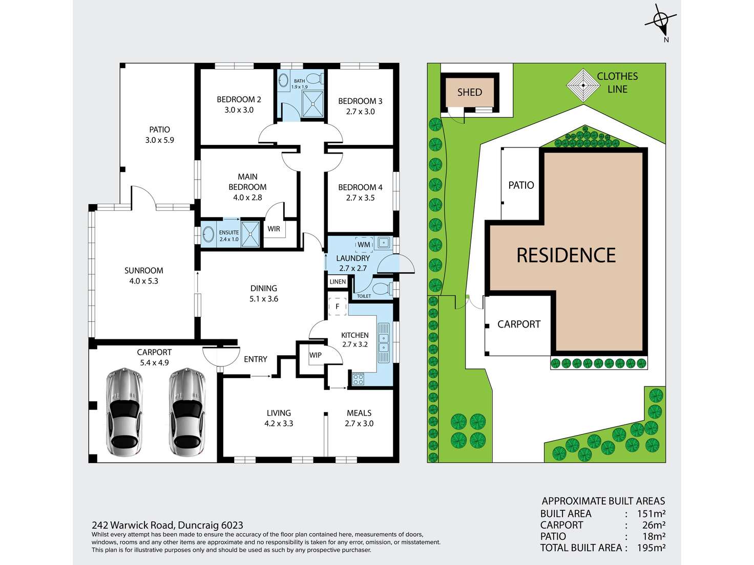 Floorplan of Homely house listing, 242 Warwick Road, Duncraig WA 6023