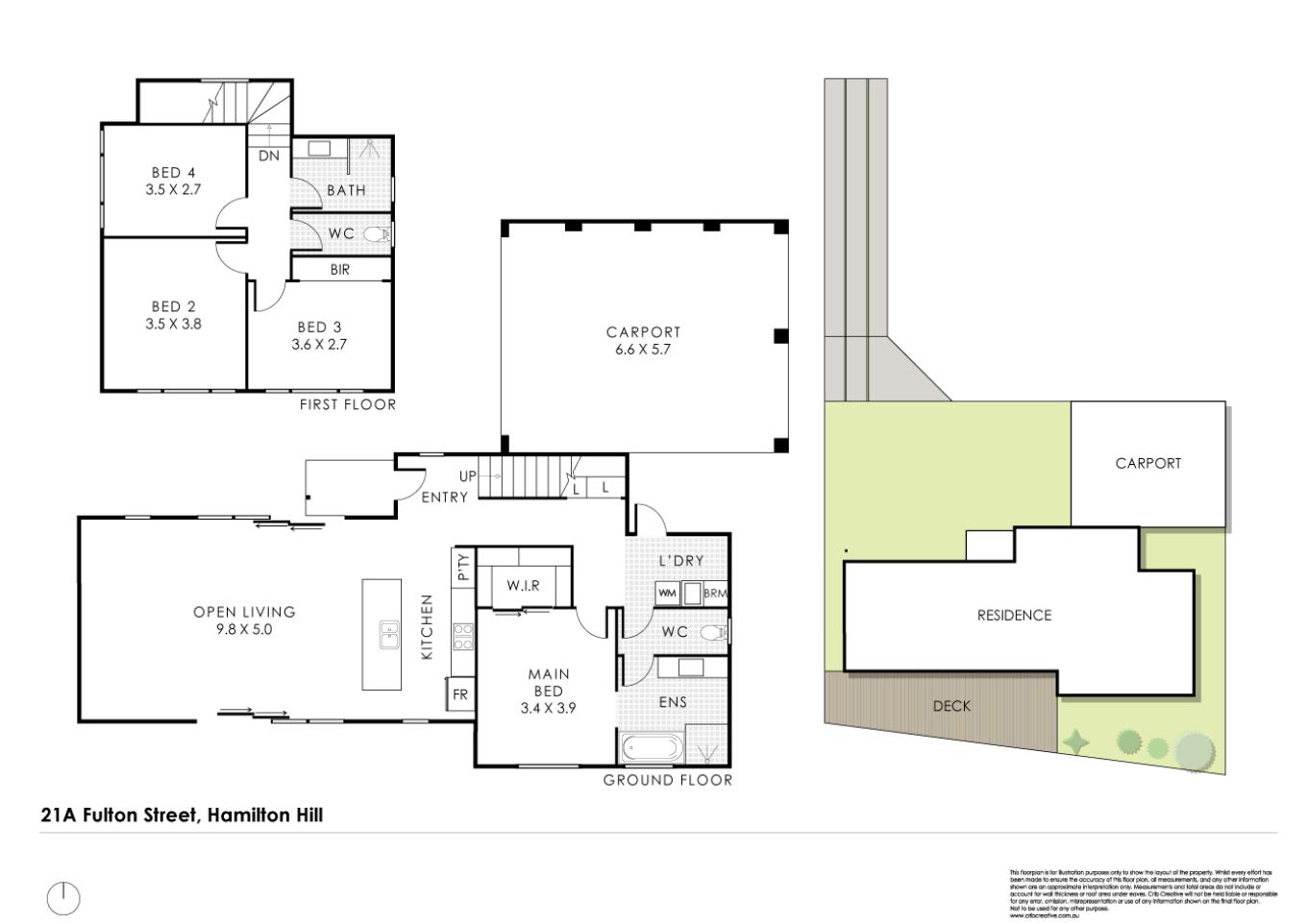 Floorplan of Homely house listing, 21A Fulton Street, Hamilton Hill WA 6163