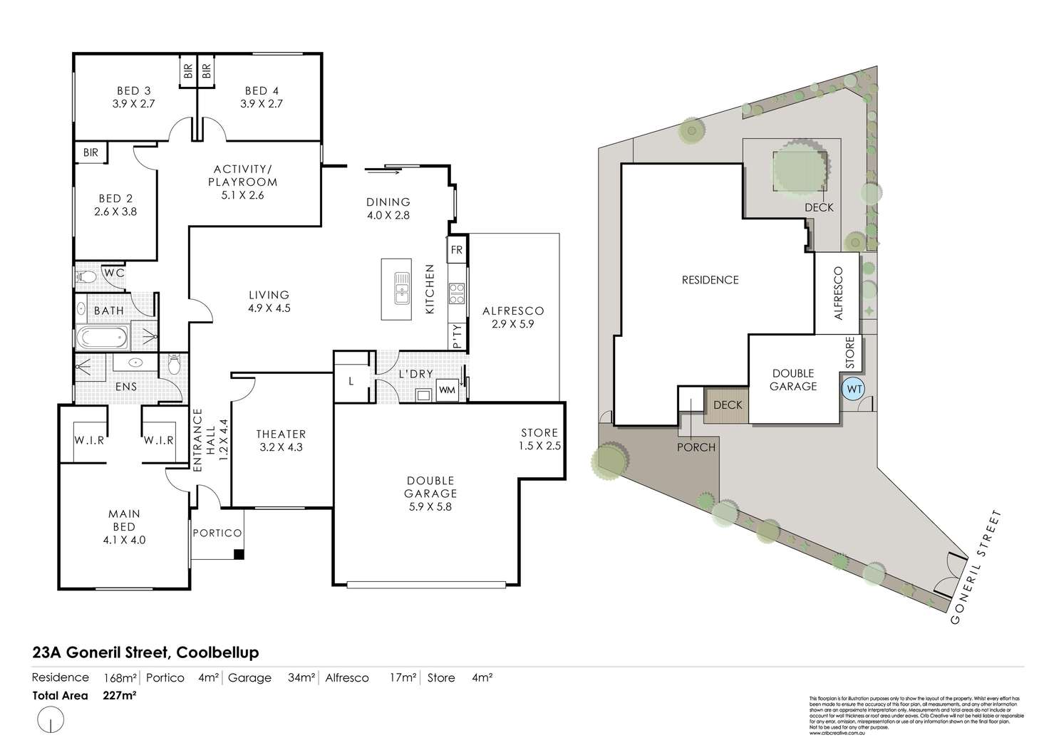 Floorplan of Homely house listing, 23A Goneril Way, Coolbellup WA 6163