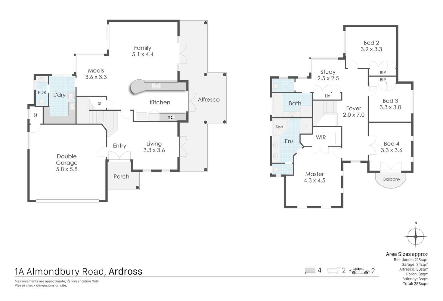 Floorplan of Homely house listing, 1A Almondbury Road, Ardross WA 6153