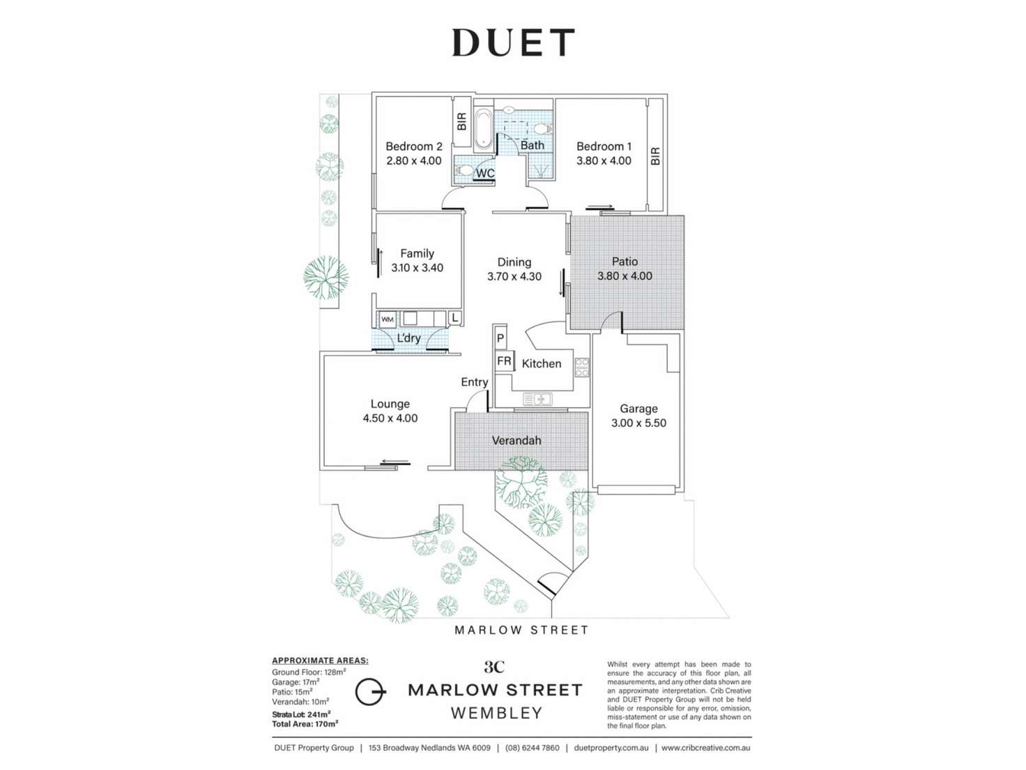 Floorplan of Homely house listing, 3C Marlow Street, Wembley WA 6014