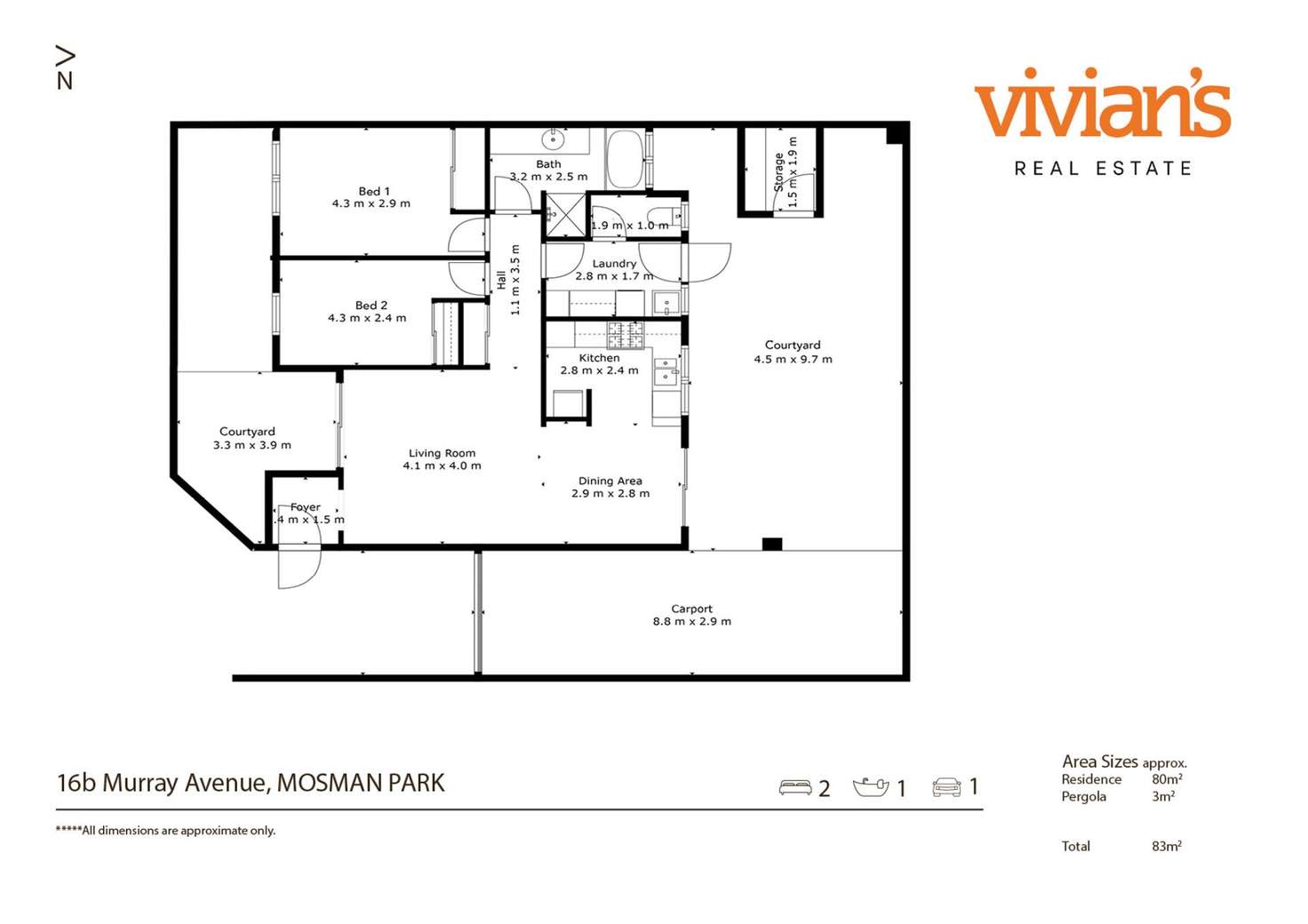 Floorplan of Homely villa listing, 16B Murray Avenue, Mosman Park WA 6012