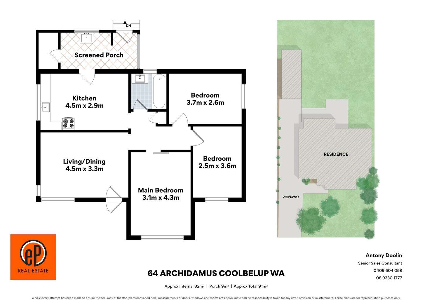 Floorplan of Homely house listing, 64 Archidamus Road, Coolbellup WA 6163