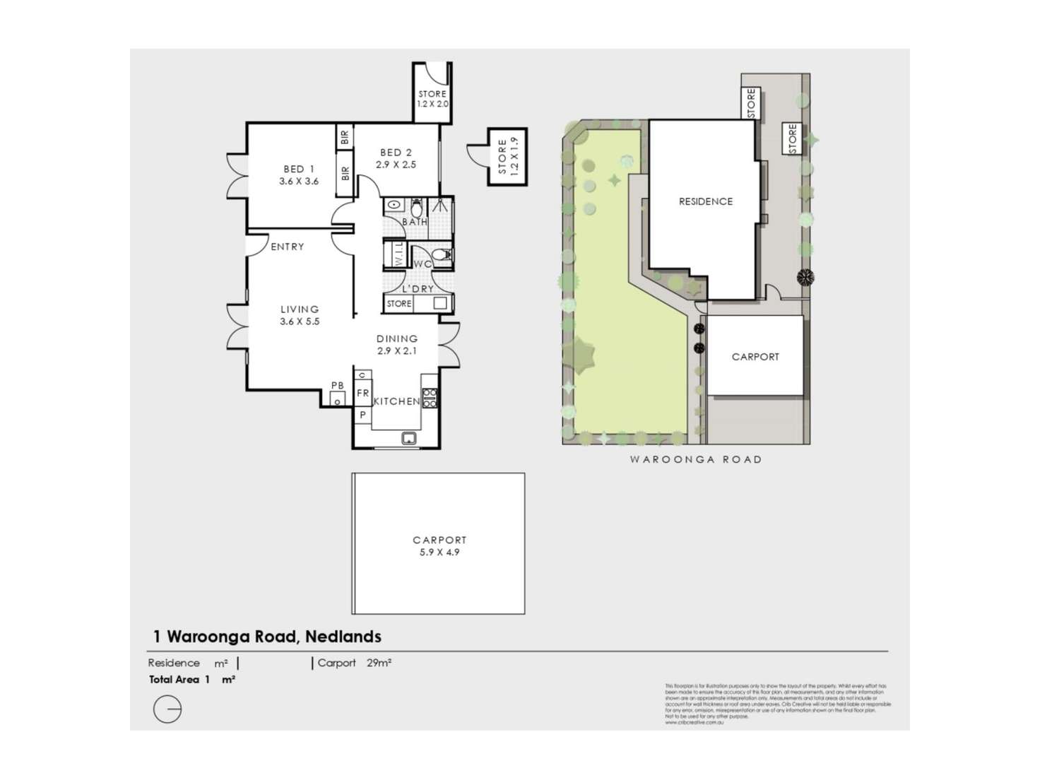 Floorplan of Homely house listing, 1 Waroonga Road, Nedlands WA 6009