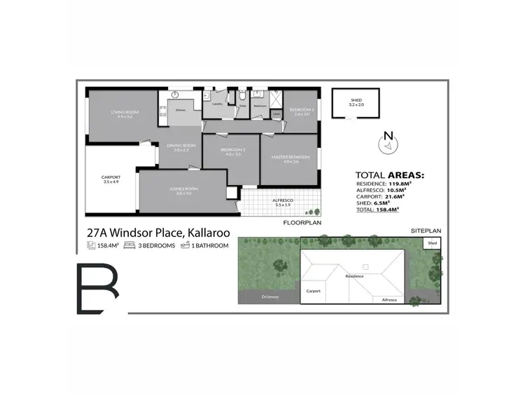 Floorplan of Homely semi-detached listing, 27A Windsor Place, Kallaroo WA 6025