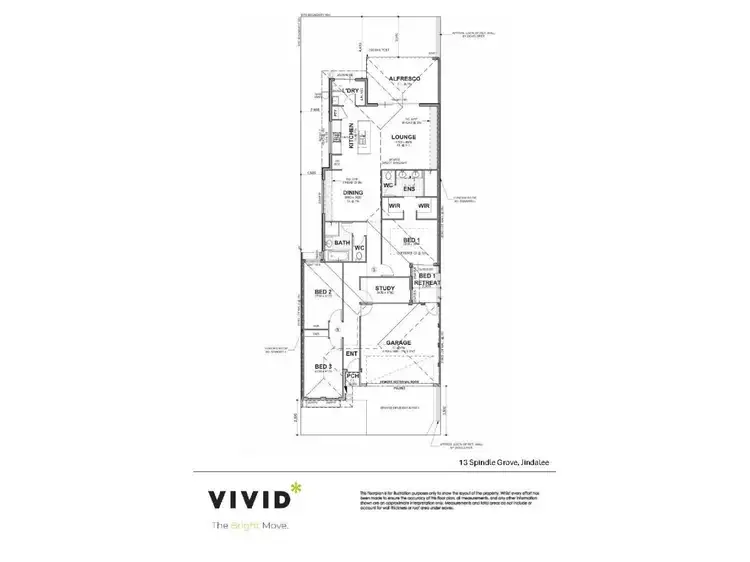 Floorplan of Homely house listing, 13 Spindle Grove, Jindalee WA 6036