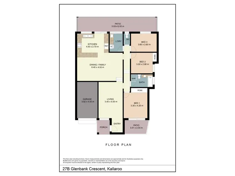 Floorplan of Homely house listing, 27B Glenbank Crescent, Kallaroo WA 6025