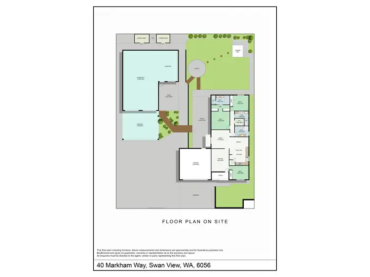 Floorplan of Homely house listing, 40 Markham Way, Swan View WA 6056