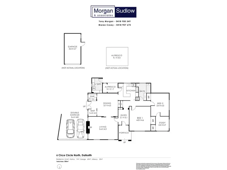 Floorplan of Homely house listing, 6 Circe Circle, Dalkeith WA 6009