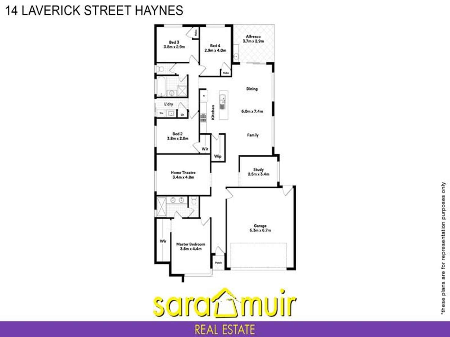 Floorplan of Homely house listing, 14 Laverick Street, Haynes WA 6112