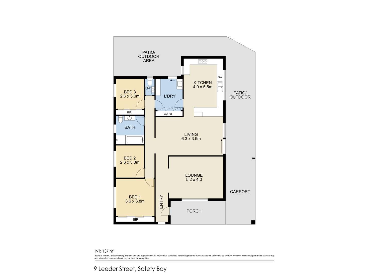 Floorplan of Homely house listing, 9 Leeder Street, Safety Bay WA 6169