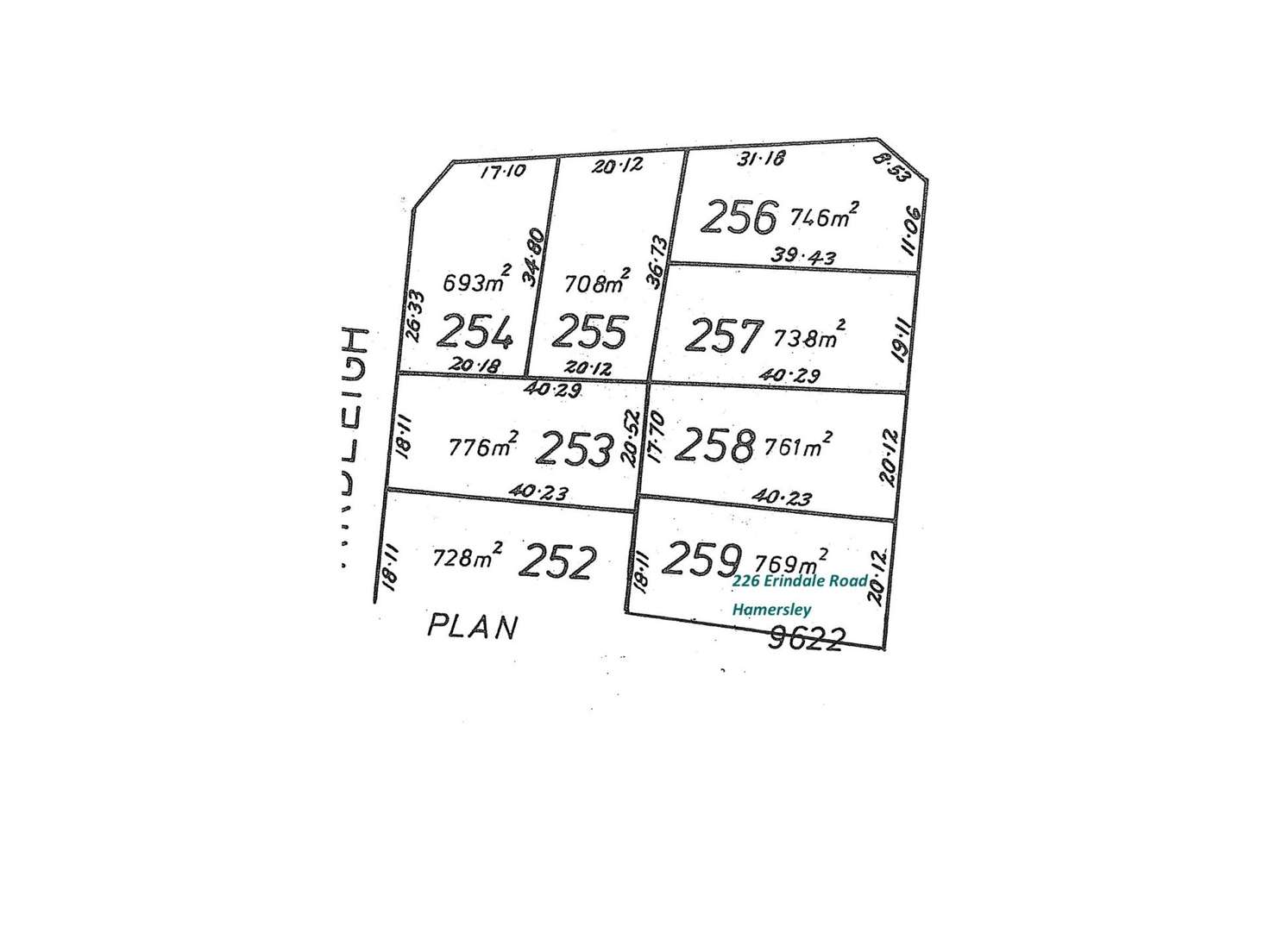 Floorplan of Homely residentialLand listing, 226 Erindale Road, Hamersley WA 6022
