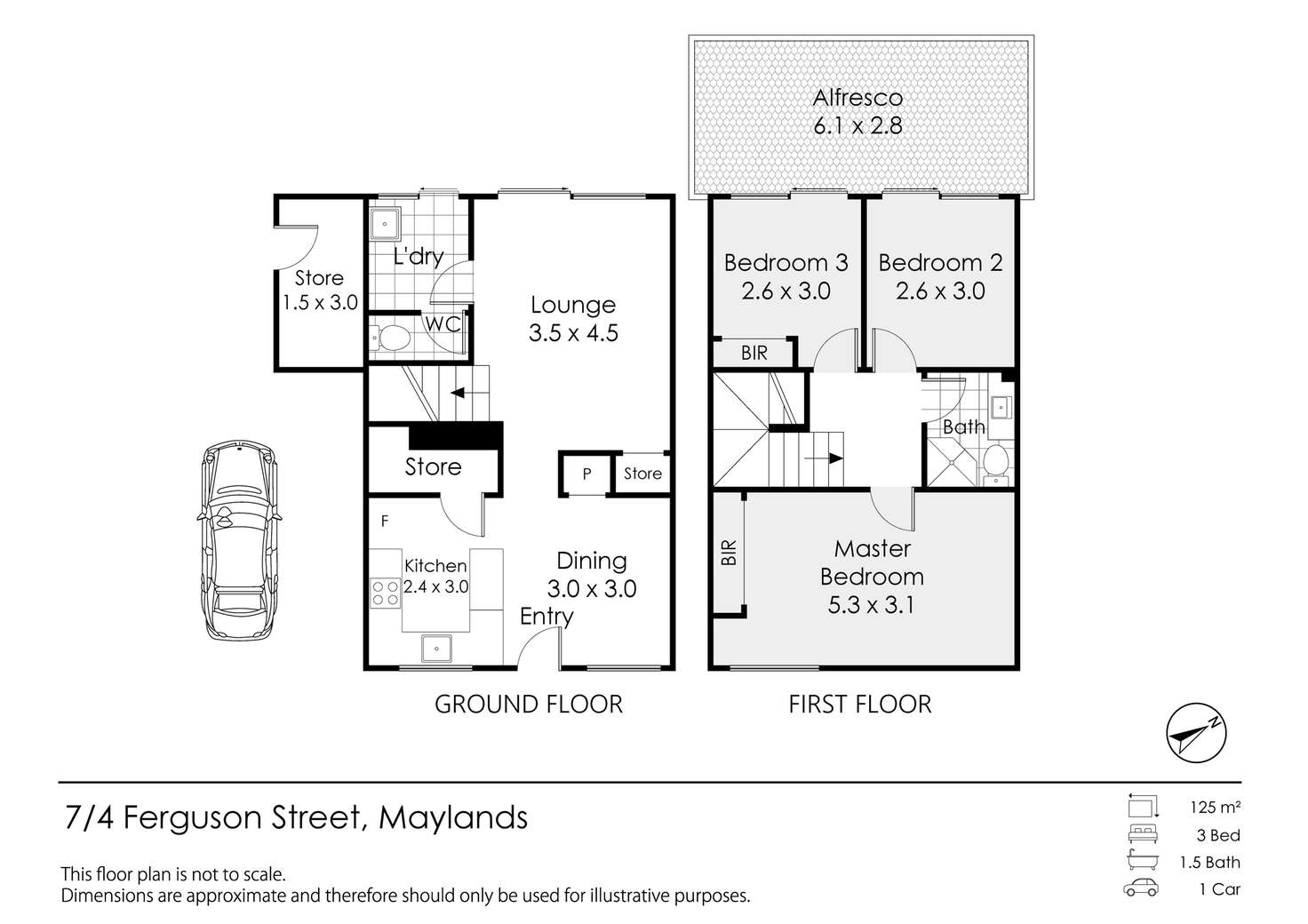 Floorplan of Homely townhouse listing, 7/4 Ferguson Street, Maylands WA 6051