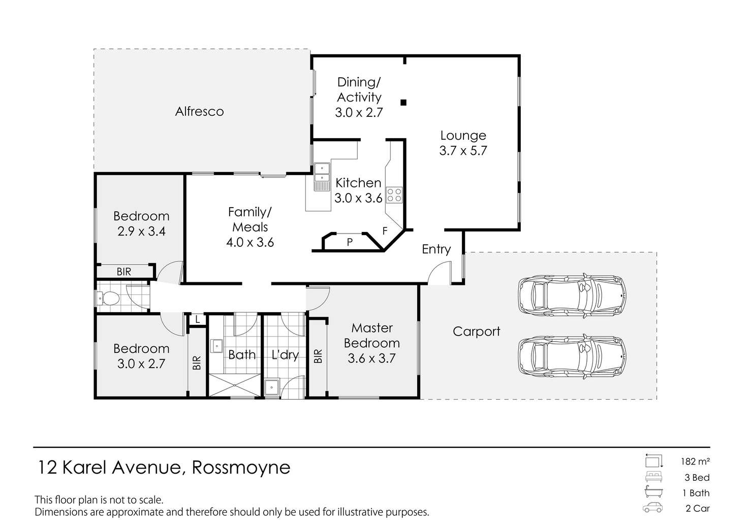 Floorplan of Homely house listing, 12 Karel Avenue, Rossmoyne WA 6148