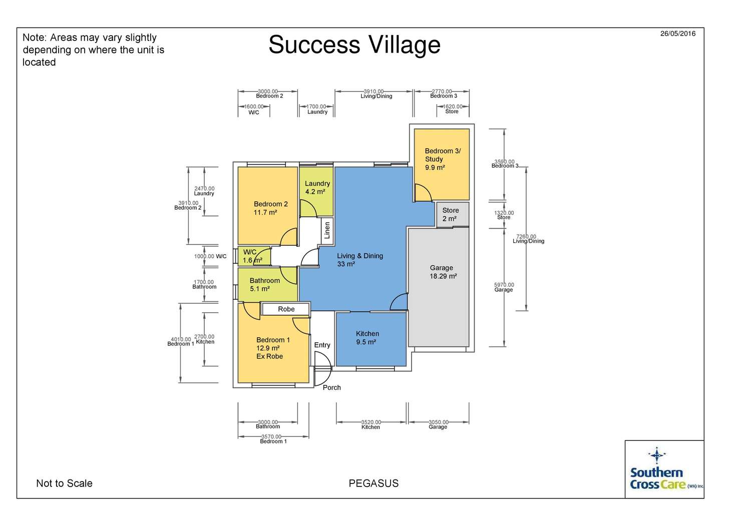 Floorplan of Homely villa listing, 97/27 Pearson Drive, Success WA 6164