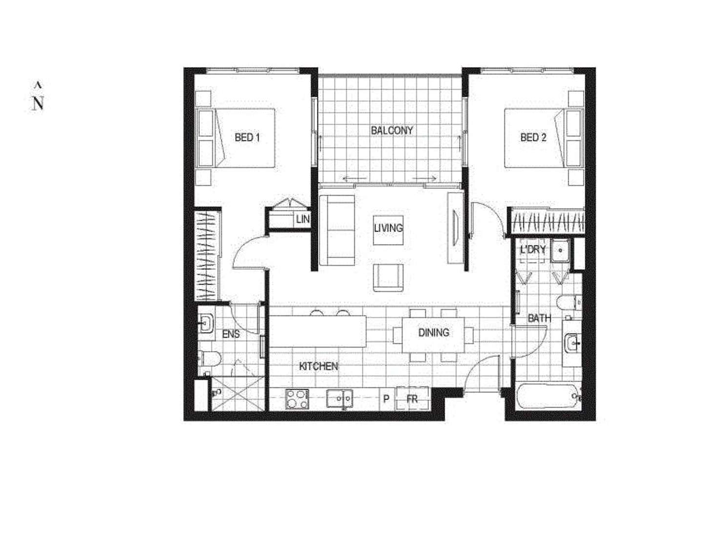 Floorplan of Homely apartment listing, 28/7 Mary Street, Como WA 6152
