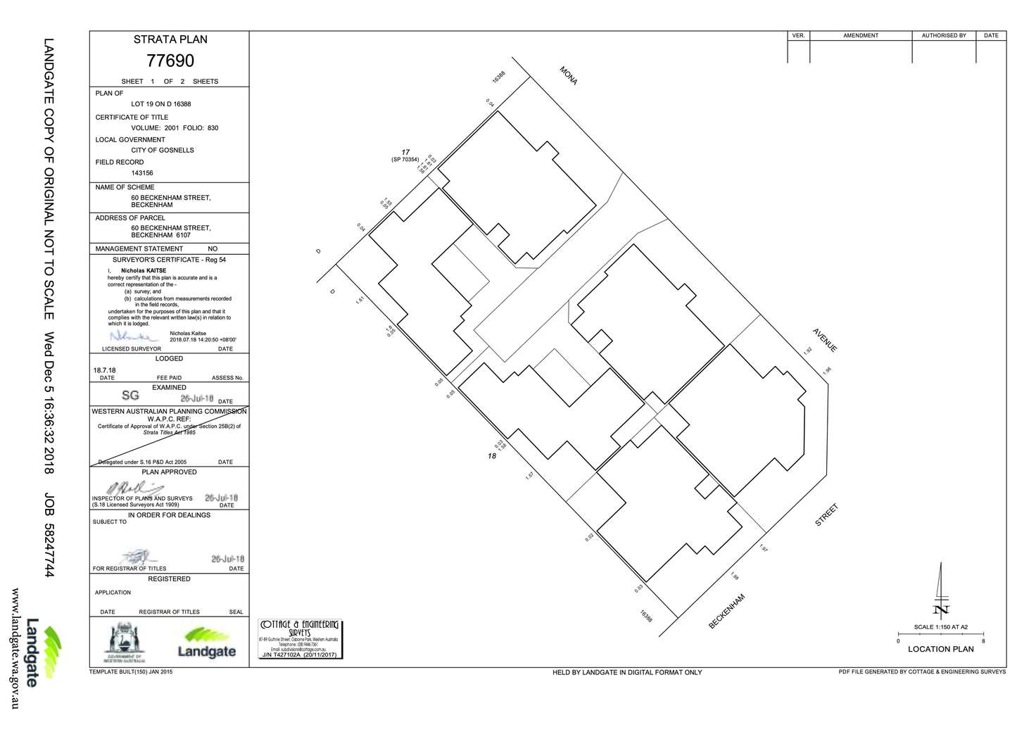 Floorplan of Homely villa listing, Lot 2, 2/60 A Beckenham Street, Beckenham WA 6107