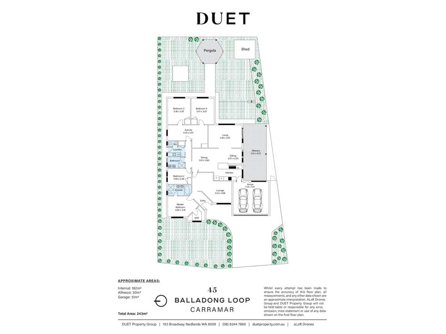 Floorplan of Homely house listing, 45 Balladong Loop, Carramar WA 6031