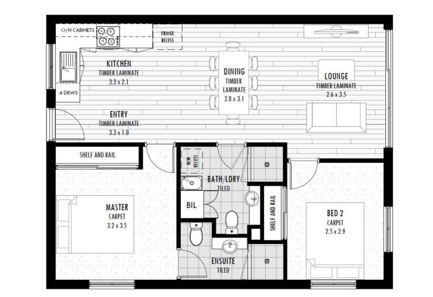 Floorplan of Homely apartment listing, 18/36 Henry Street, East Cannington WA 6107