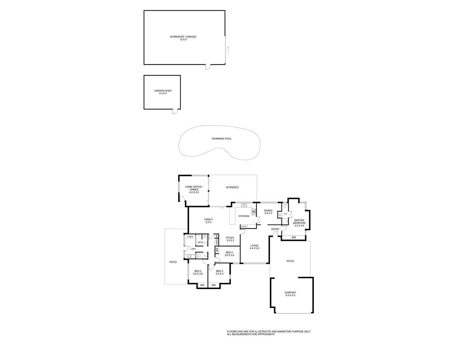 Floorplan of Homely house listing, 6 Katharine Place, Helena Valley WA 6056