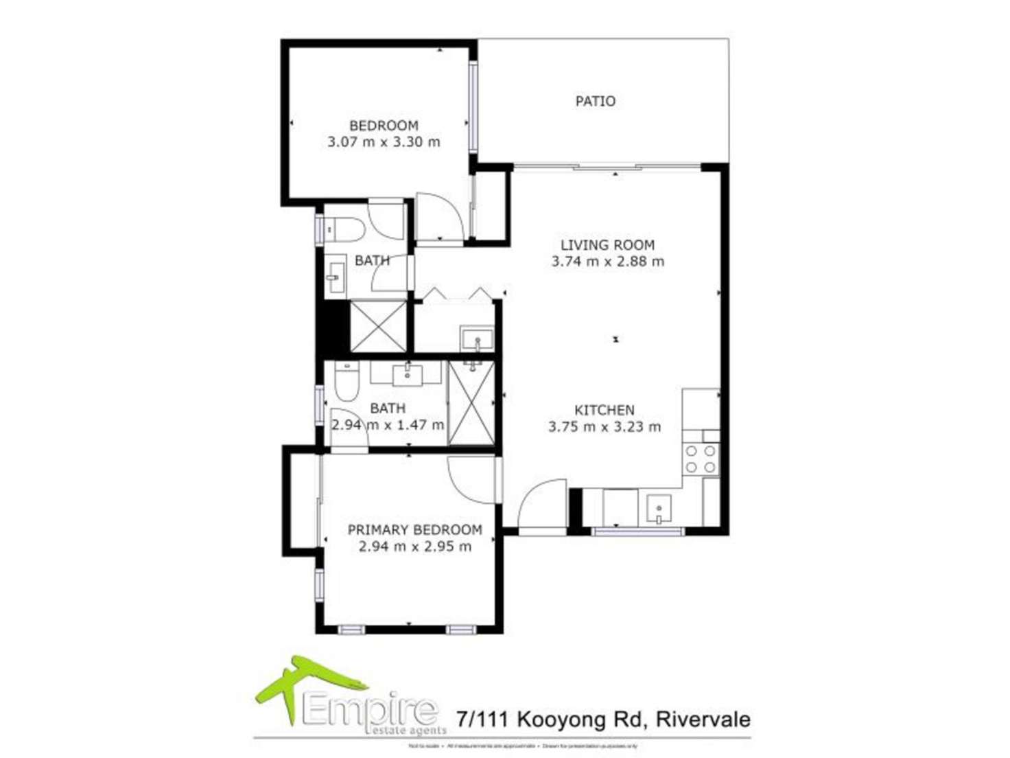 Floorplan of Homely apartment listing, 7/111 Kooyong Road, Rivervale WA 6103