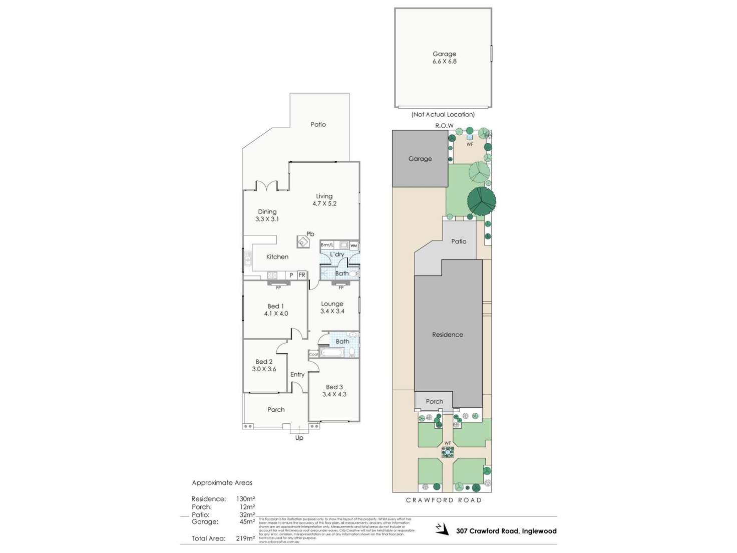Floorplan of Homely house listing, 307 Crawford Road, Inglewood WA 6052