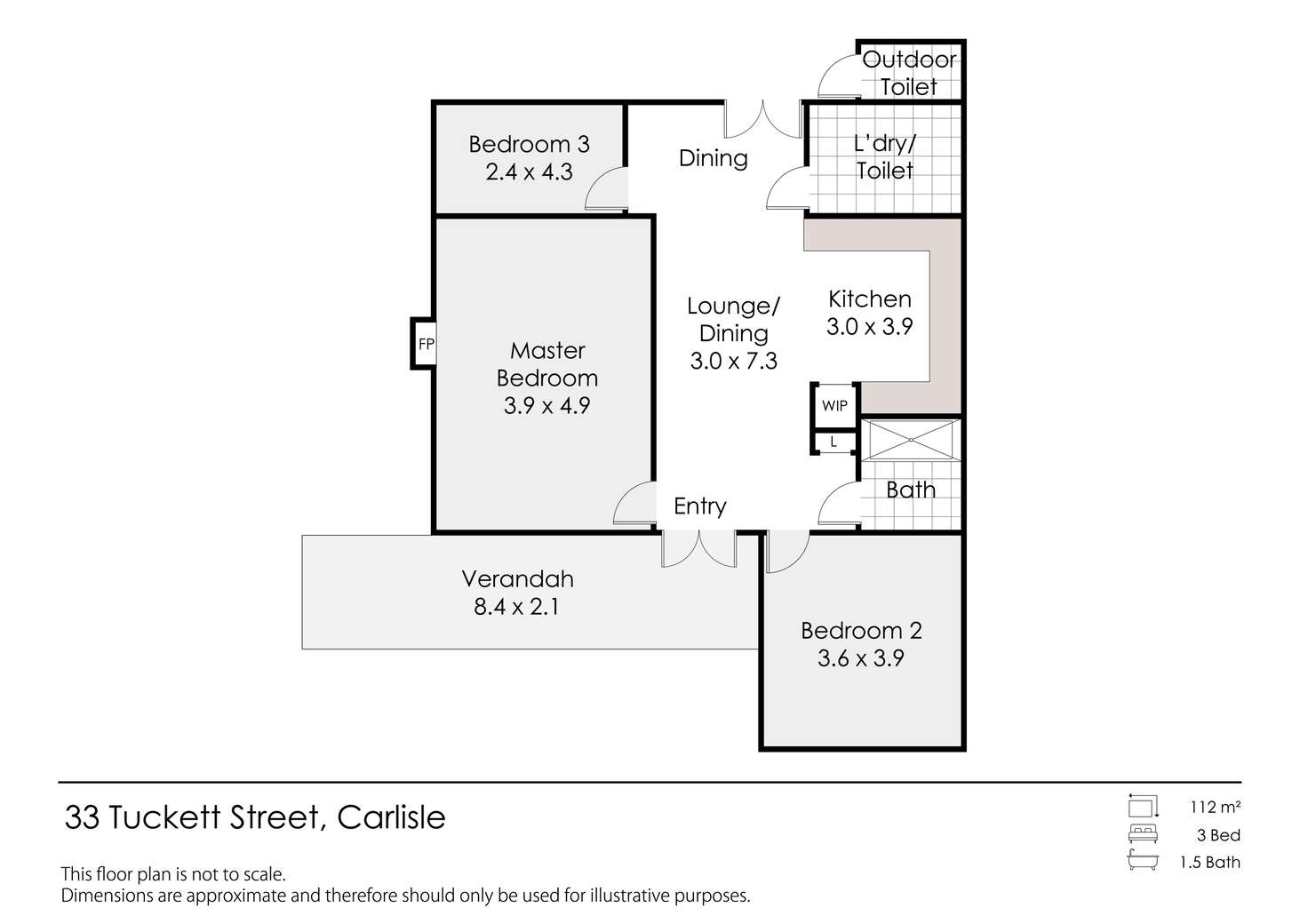 Floorplan of Homely house listing, 33 Tuckett Street, Carlisle WA 6101