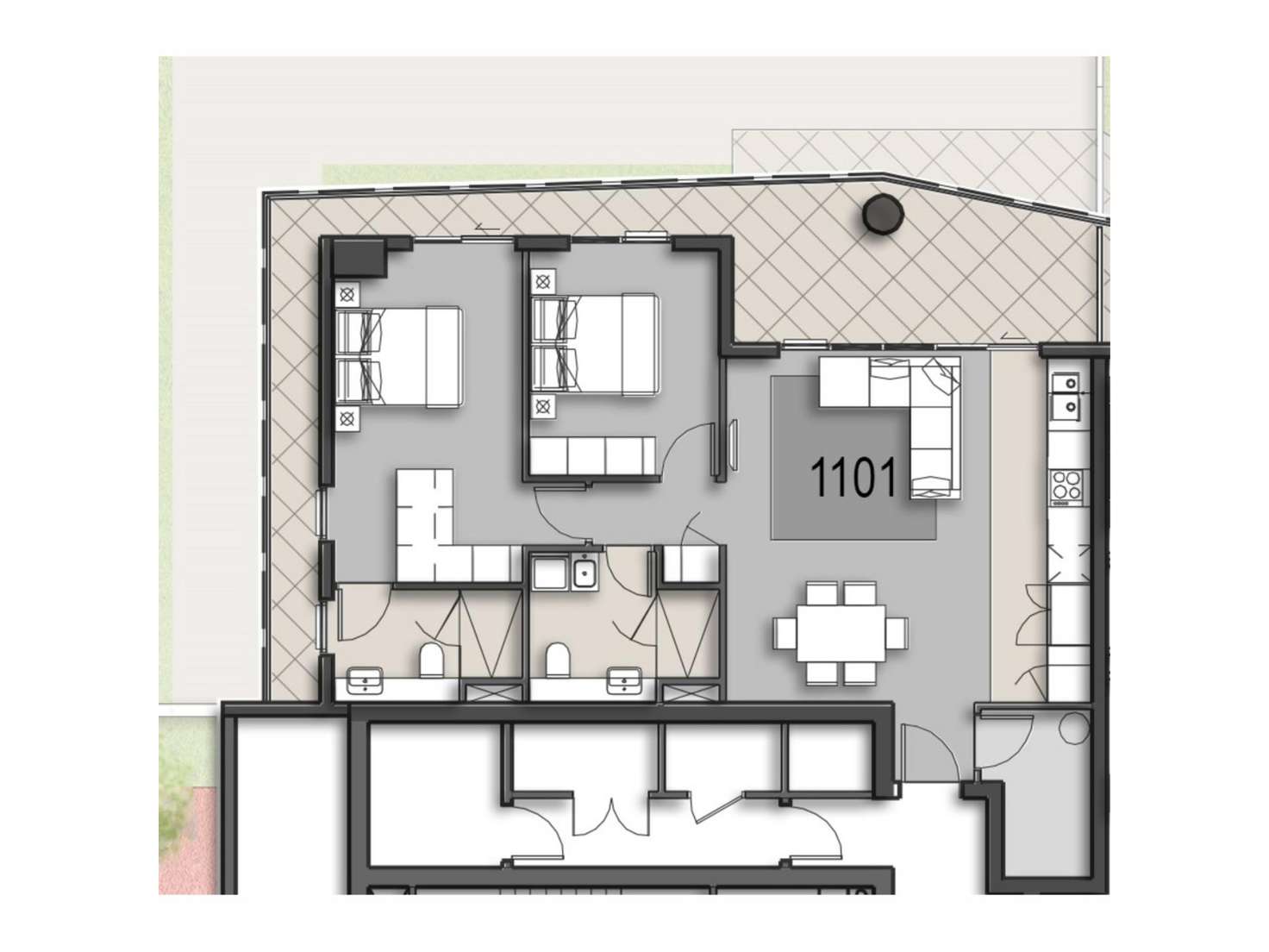 Floorplan of Homely apartment listing, 1101/893 Canning Highway, Mount Pleasant WA 6153