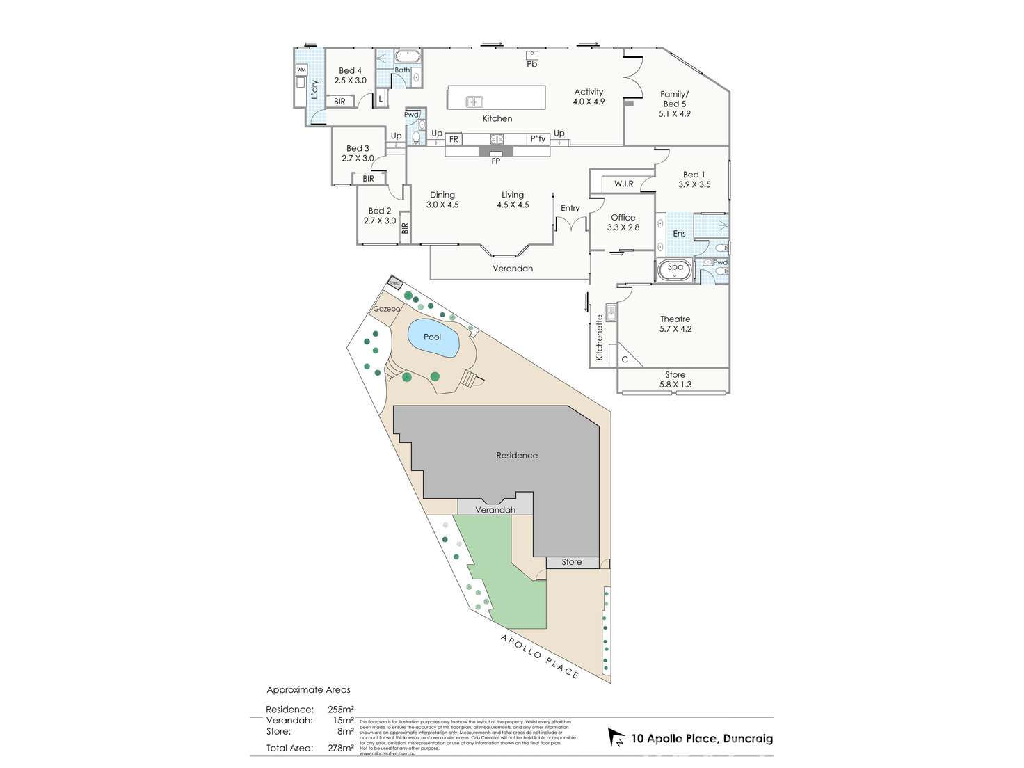 Floorplan of Homely house listing, 10 Apollo Place, Duncraig WA 6023