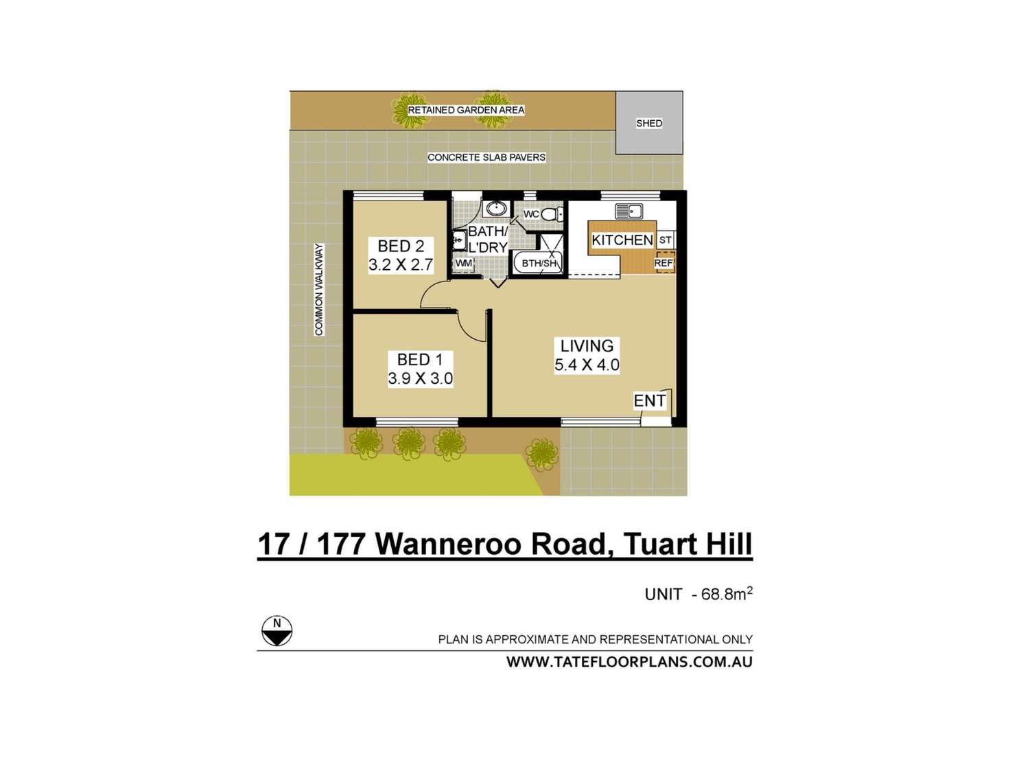 Floorplan of Homely villa listing, 17/177 Wanneroo Road, Tuart Hill WA 6060