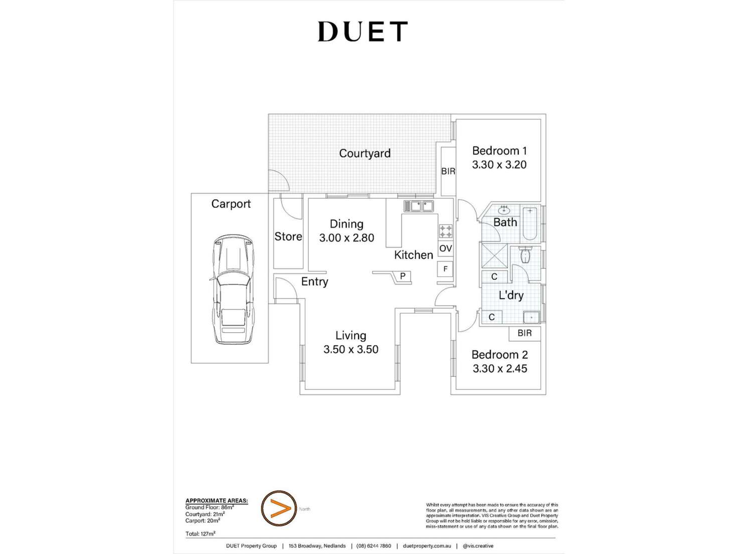 Floorplan of Homely unit listing, 2/108 Salvado Road, Wembley WA 6014