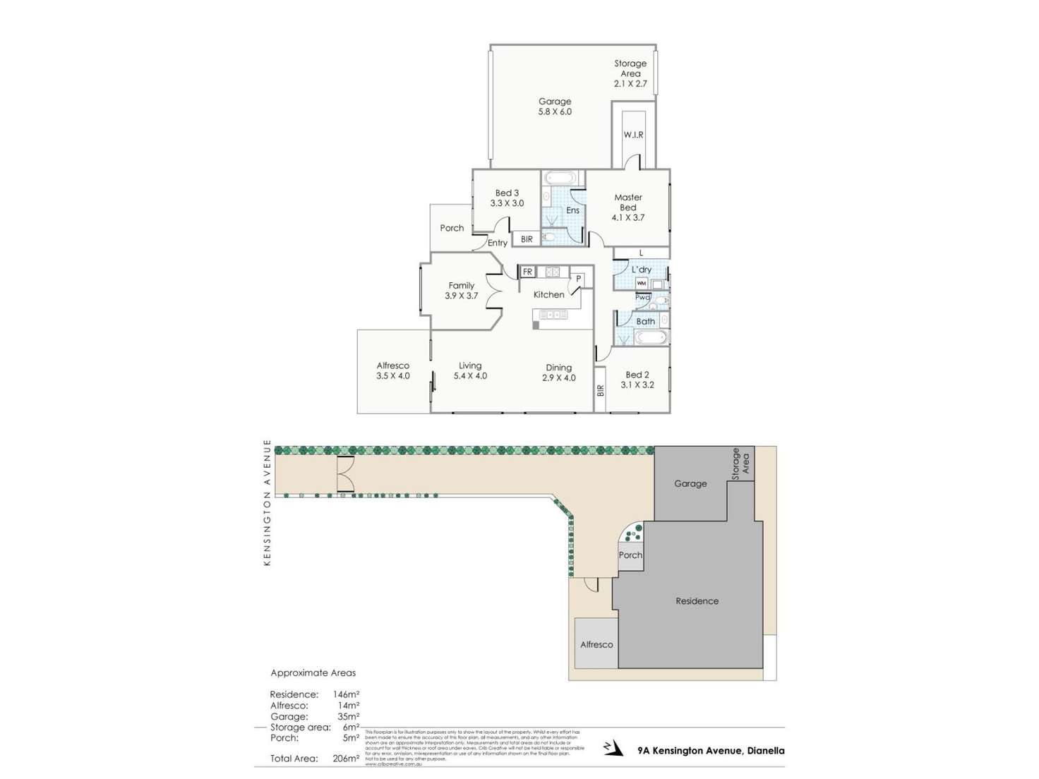 Floorplan of Homely house listing, 9A Kensington Avenue, Dianella WA 6059