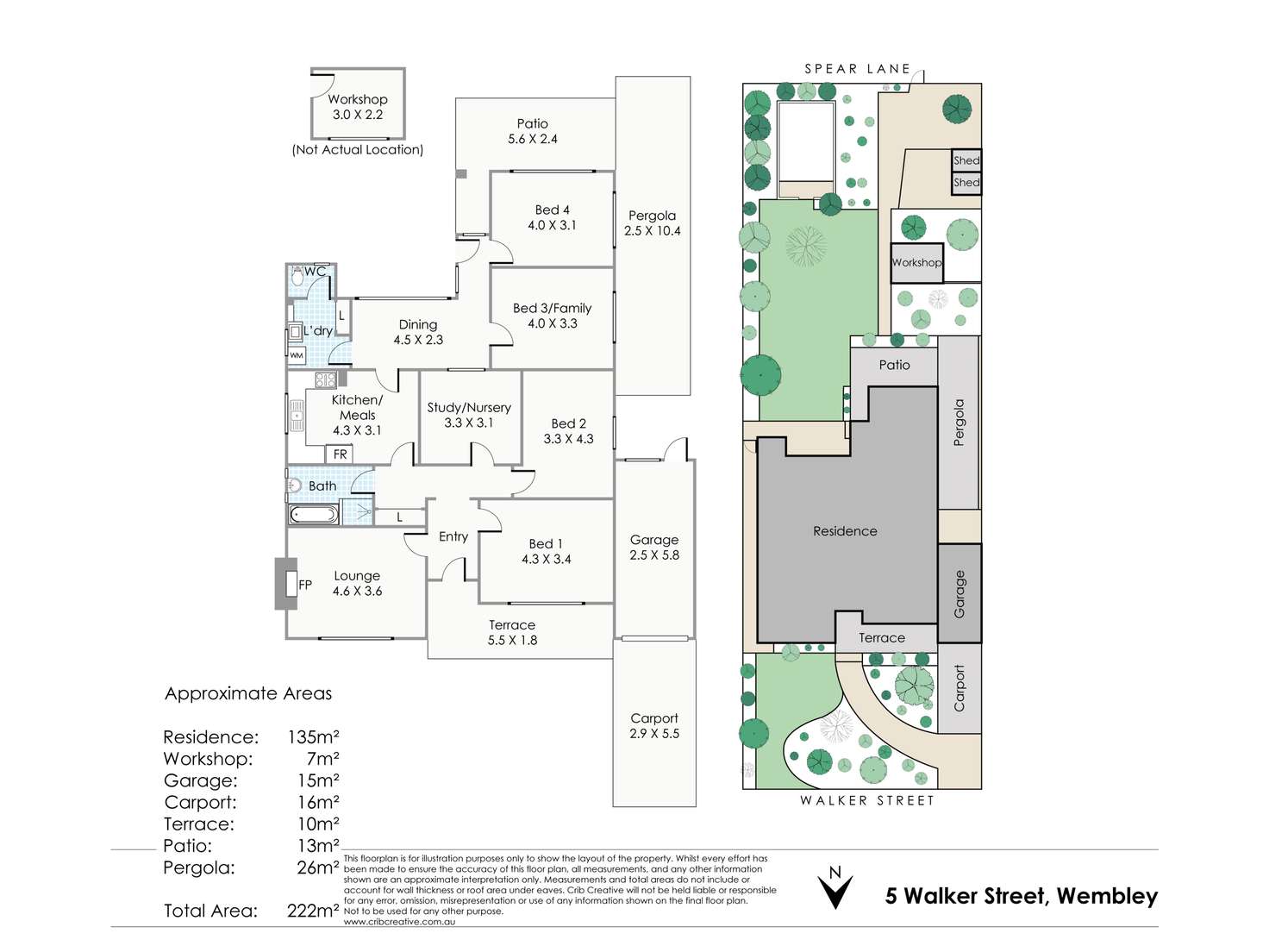 Floorplan of Homely house listing, 5 Walker Street, Wembley WA 6014