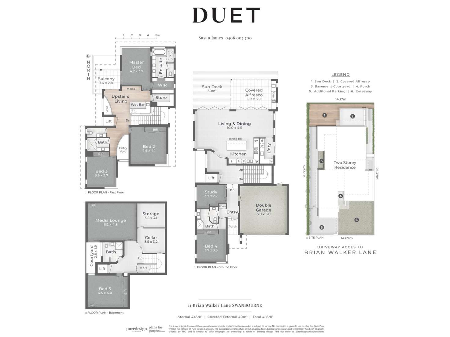 Floorplan of Homely house listing, 11 Brian Walker Lane, Swanbourne WA 6010