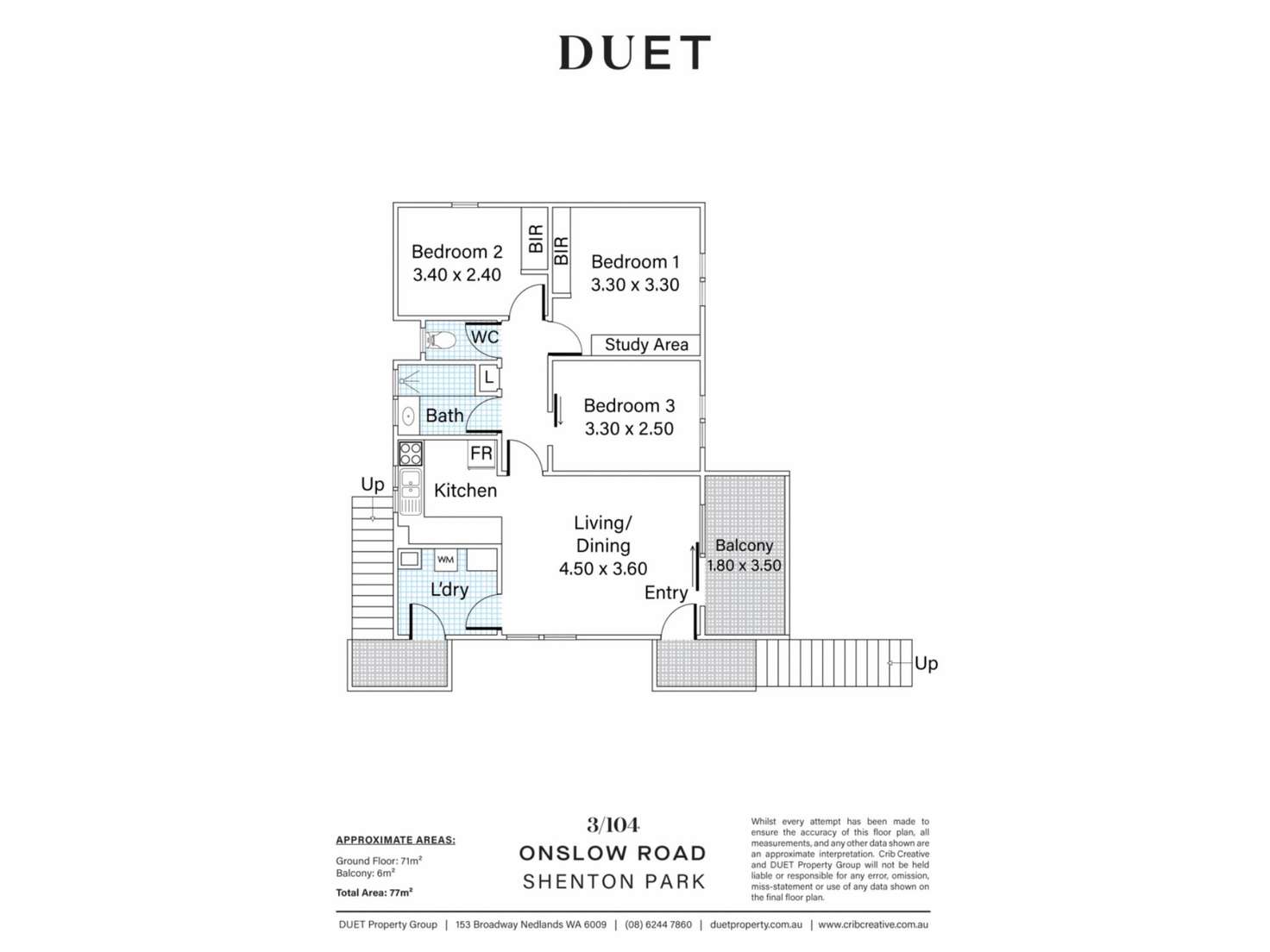 Floorplan of Homely apartment listing, 3/104 Onslow Road, Shenton Park WA 6008