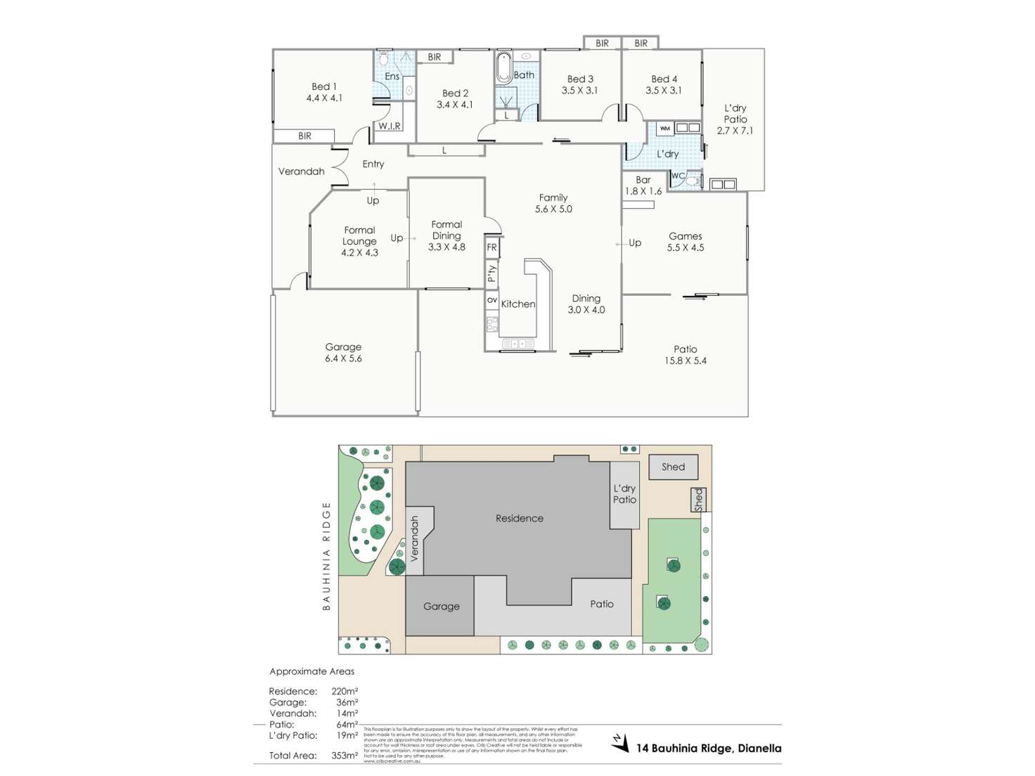 Floorplan of Homely house listing, 14 Bauhinia Ridge, Dianella WA 6059