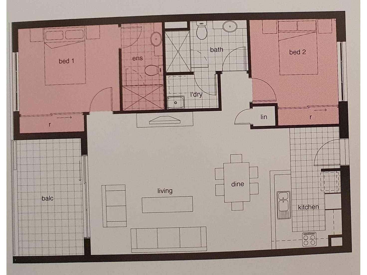 Floorplan of Homely apartment listing, 11/19 Junction Boulevard, Cockburn Central WA 6164