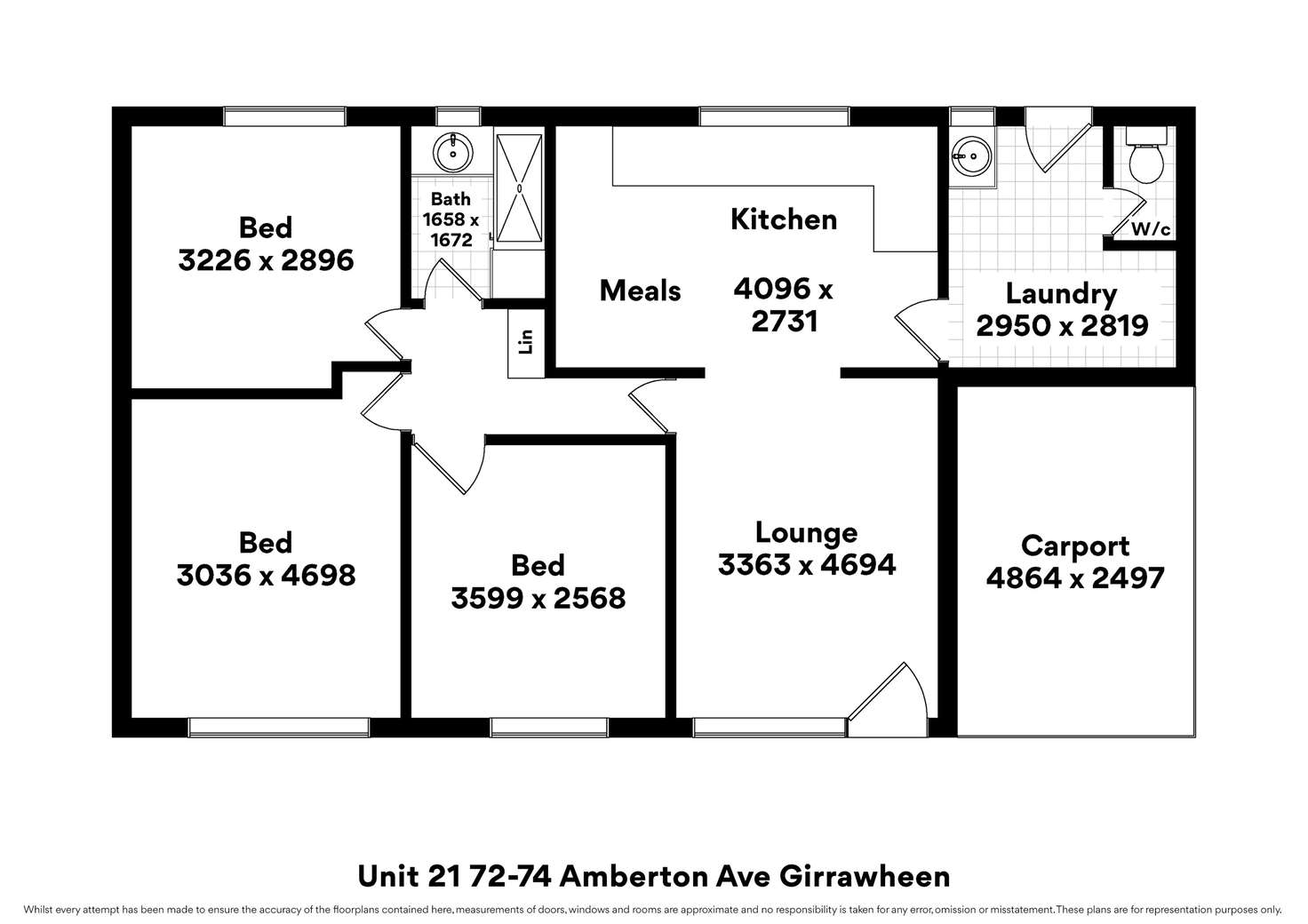 Floorplan of Homely house listing, 21/74 Amberton Avenue, Girrawheen WA 6064