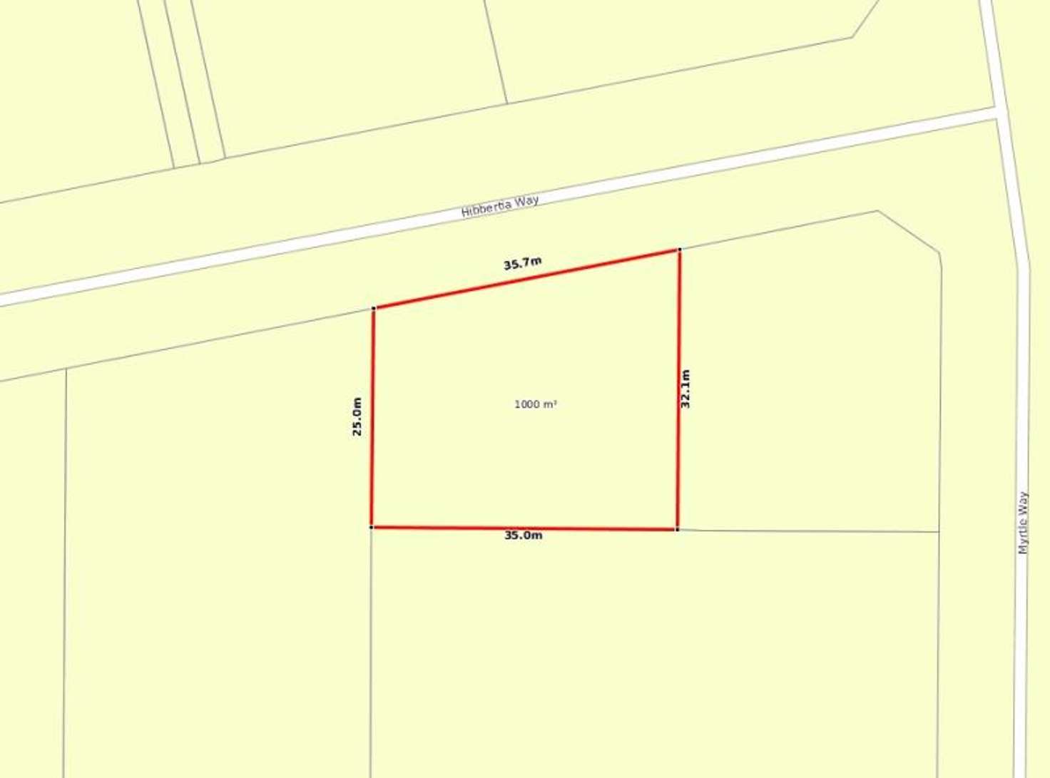 Floorplan of Homely residentialLand listing, Lot 76, Hibbertia Way, Bindoon WA 6502
