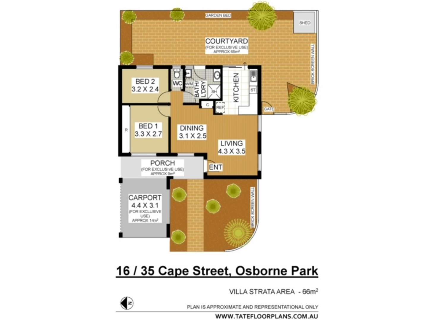 Floorplan of Homely villa listing, 16/35 Cape Street, Osborne Park WA 6017