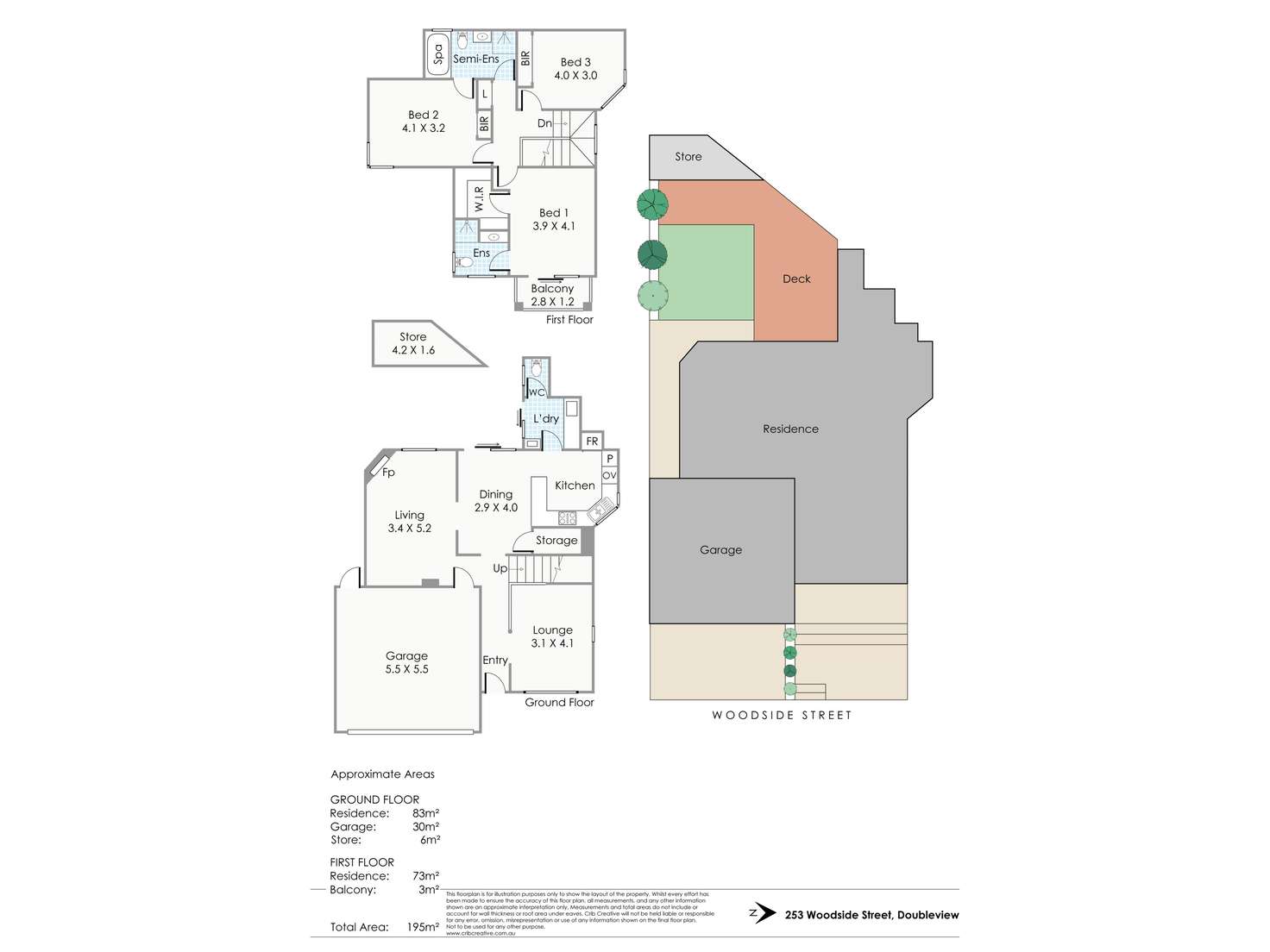 Floorplan of Homely house listing, 253 Woodside Street, Doubleview WA 6018