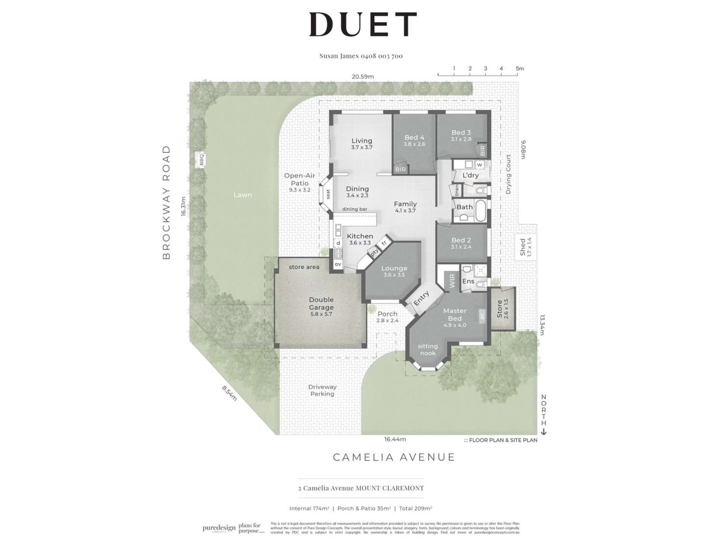 Floorplan of Homely house listing, 2 Camelia Avenue, Mount Claremont WA 6010