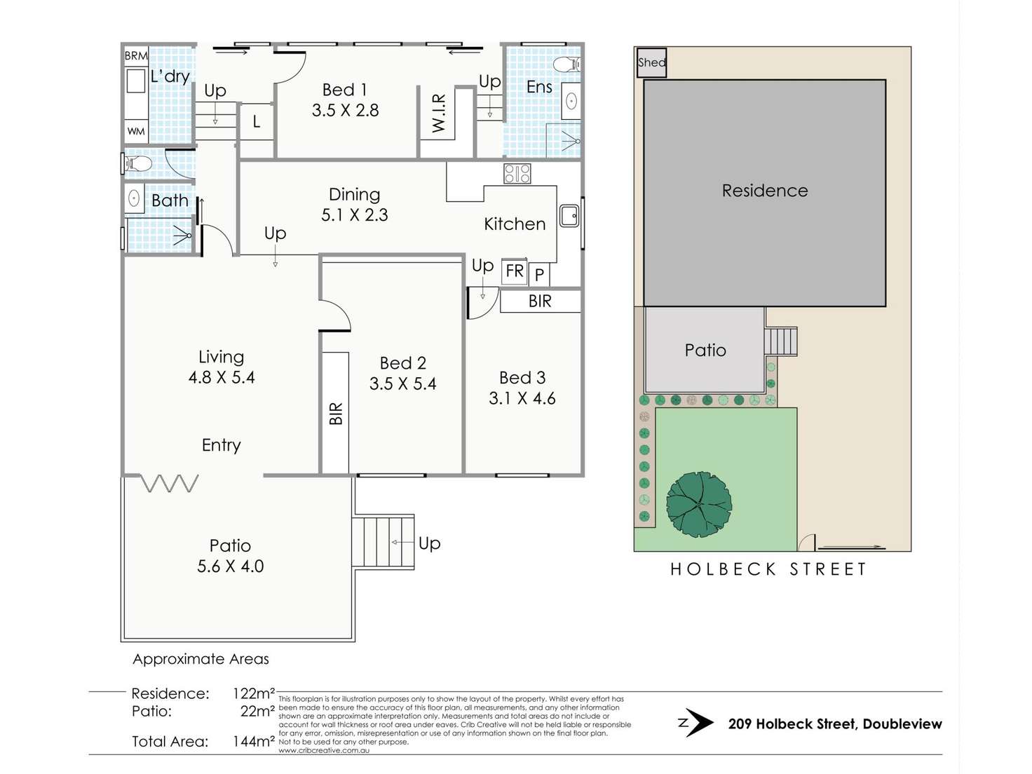 Floorplan of Homely house listing, 209 Holbeck Street, Doubleview WA 6018