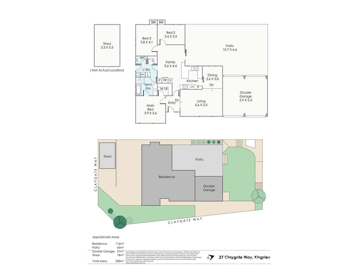 Floorplan of Homely house listing, 27 Claygate Way, Kingsley WA 6026