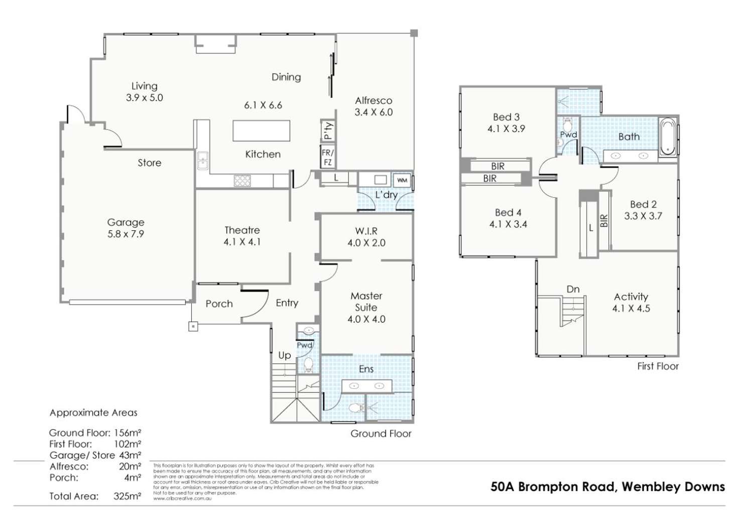 Floorplan of Homely house listing, 50A Brompton Road, Wembley Downs WA 6019