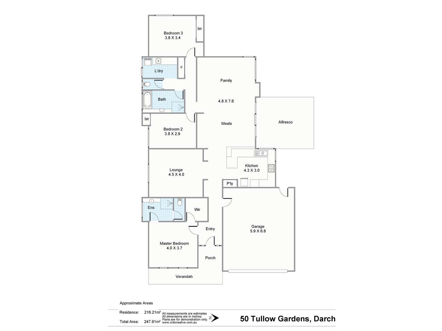 Floorplan of Homely house listing, 50 Tullow Gardens, Darch WA 6065