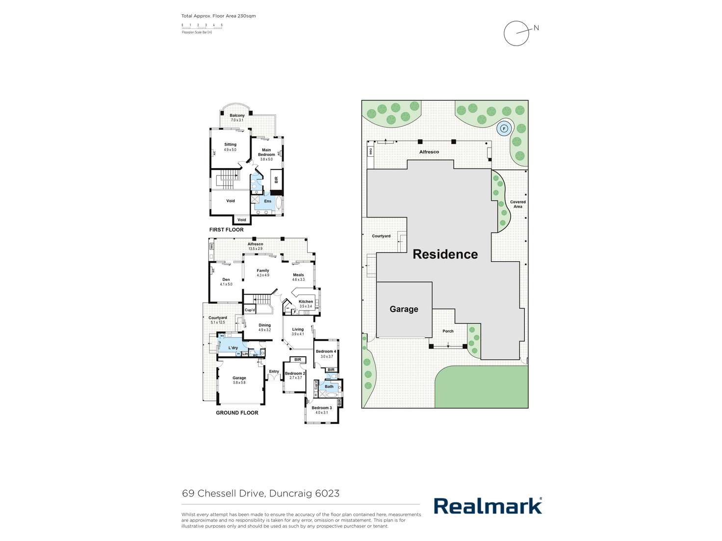 Floorplan of Homely house listing, 69 Chessell Drive, Duncraig WA 6023