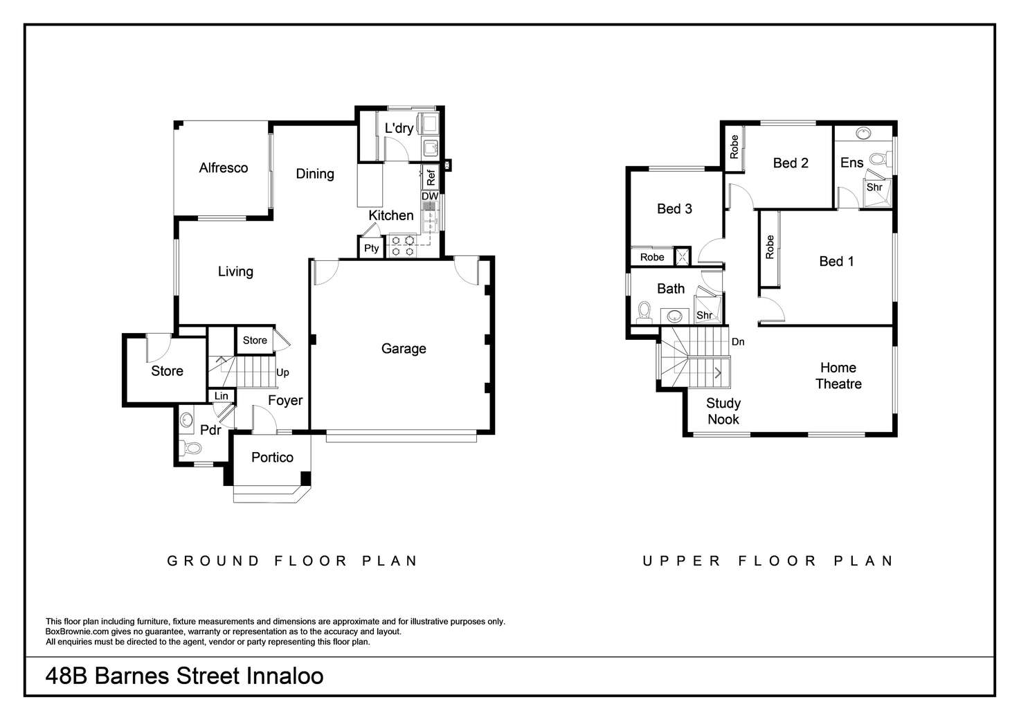 Floorplan of Homely house listing, 48B Barnes Street, Innaloo WA 6018