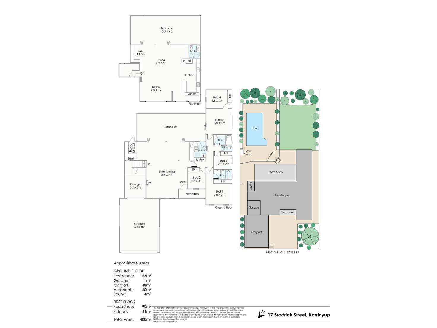 Floorplan of Homely house listing, 17 Brodrick Street, Karrinyup WA 6018