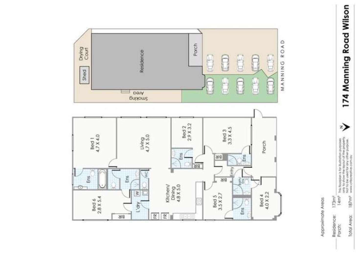 Floorplan of Homely house listing, RM1/174 Manning Road, Wilson WA 6107